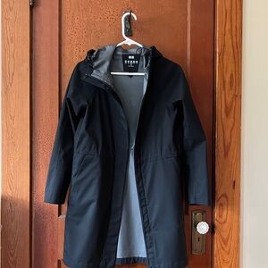 Uniqlo Black Hooded Rain Jacket